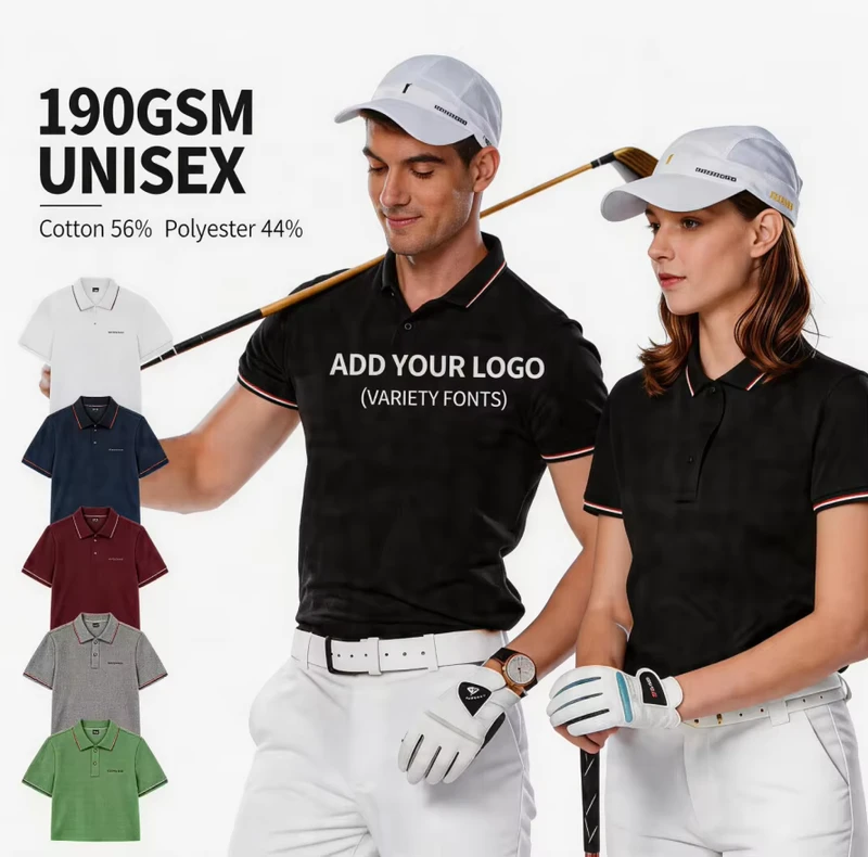 Printed Promotional Men Woven Formal Breathable Short Sleeve Button Front Cotton Polyester T Shirt Golf Dry Fit Custom Printed