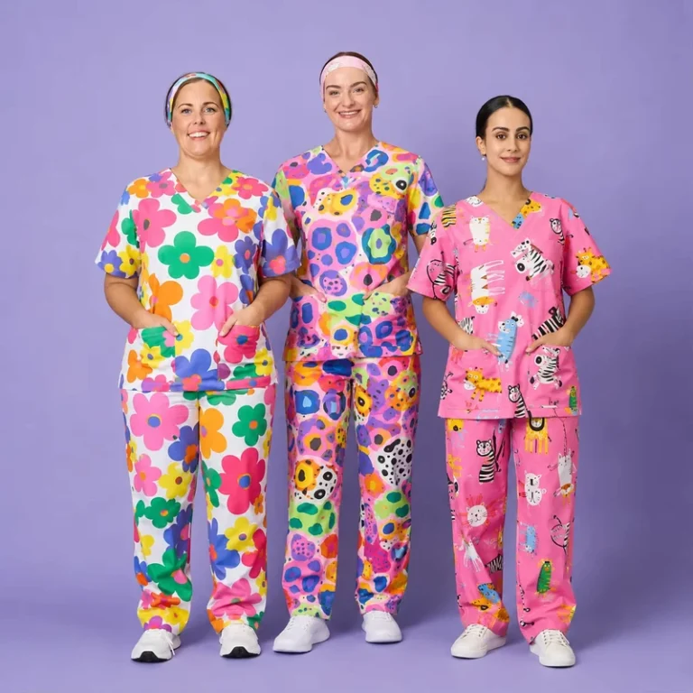 Professional-95-Cotton-5-Spandex-Hospital-Scrub-Suit-with-Full-Print-Style-Spa-Beauty-Salon-Printed-Pattern-for-Medical-Staff