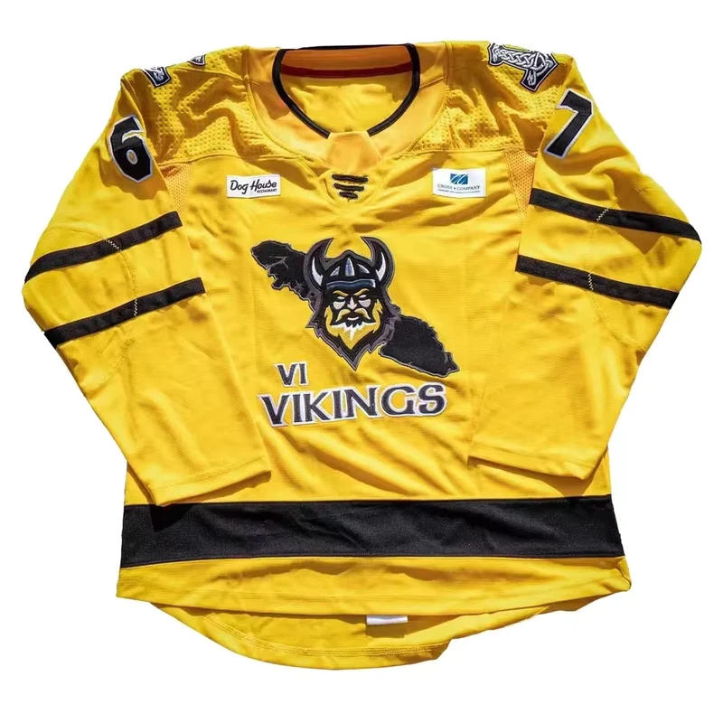 Professional Custom Ice Hockey Jersey Embroidery Tackle Twill Hockey Shirt