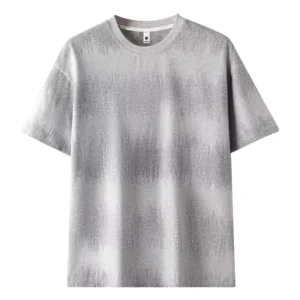 Professional Custom made Men’s Short sleeved T shirt a Must have Item for Men. Summer Casual Grey Style. 100% Pure Cotton