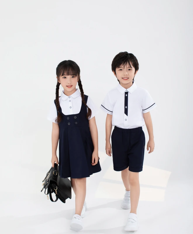 Professional Customized Two piece School Uniform Set Children Can Customize Their Own Brand