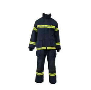 Professional Firefighting Suit Rescue Firefighter Uniforms Made of Aramid and Nomex Materials Dingfeng Brand From Jiangxi