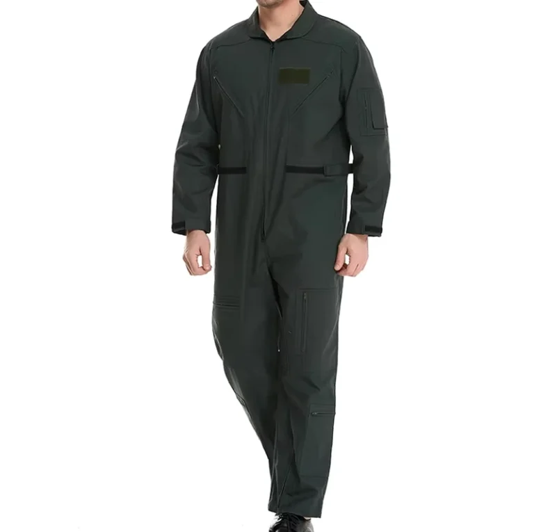 Professional-Flight-Suit-Coverall-Multi-Pocket-Wear-Resistant-Pilot-Work-Jumpsuit-Customizable-Logo