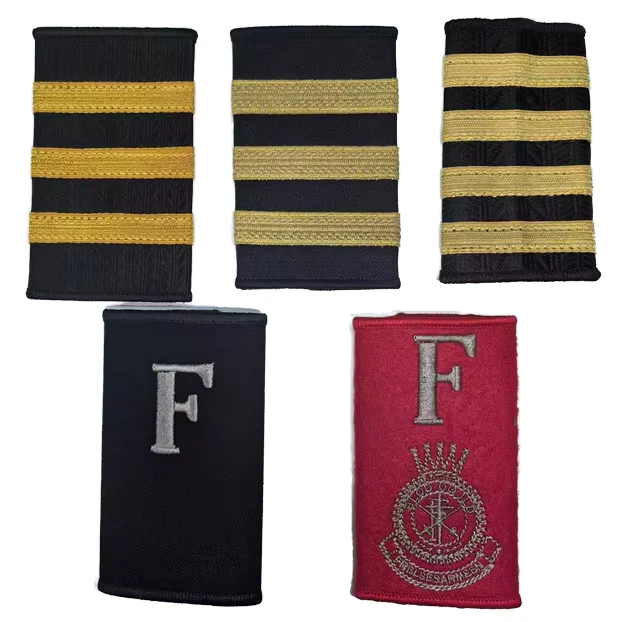 Professional-Handmade-Lace-Fabric-Airline-Pilot-Uniform-Epaulettes-Gold-Captain-Bars-Shoulder-Boards-Decorations