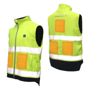Professional High Visibility Warm Reflective Safety Vest Customized Logo Work Clothes Smart Heating Vest Fireman Uniforms