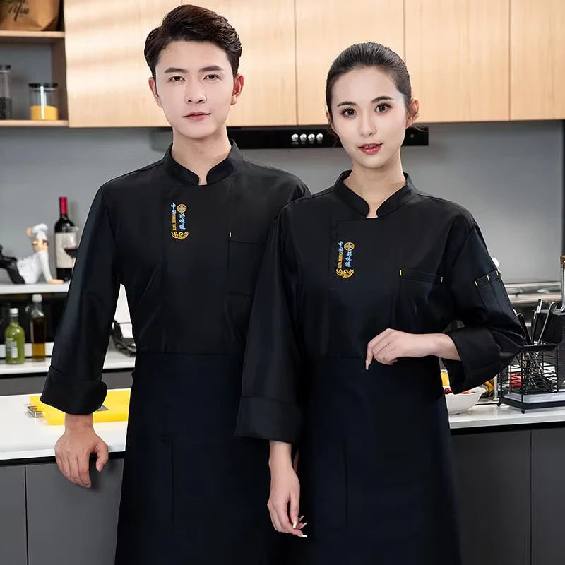 Professional Manufacturer Kitchen Uniform Custom Modern Pizza Coat Lightweight Hotel Restaurant Bar Cotton Chef Jacket Uniform