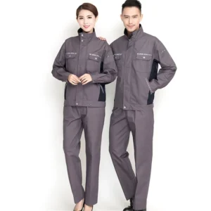 Professional Men’s Industrial Building Electrician Work Clothes Plus Size Reflective Long Sleeve Outfit Cotton Suit