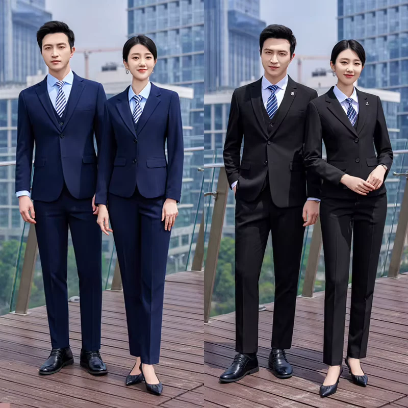 Professional Suit Groom Suit Two Piece Suit Men Office Suite