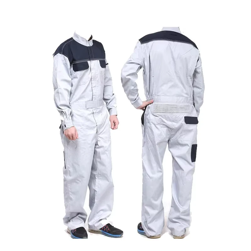 Protective 100% Cotton White Painter Coverall for Worker FR workwear
