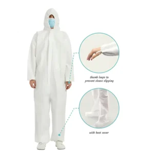 Protective Coverall Waterproof Safety Work Coverall Custom Non Woven Medical Protective Clothing