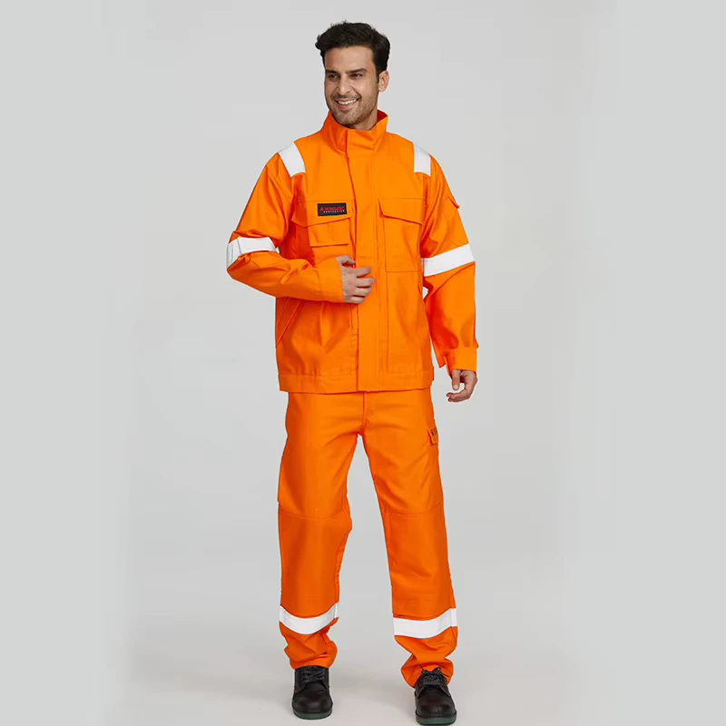 Protective Fire Resistant Safety Hi Vis Clothing Welding Work Suit for Worker