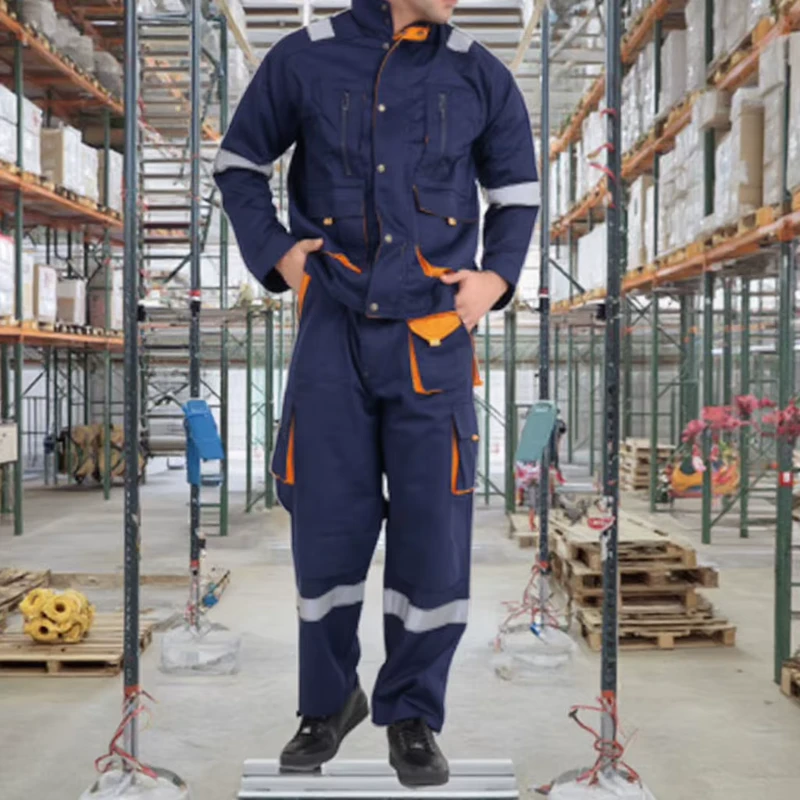 Protective Hi Vis Coverall Work Wear for Electricians Breathable Cleanroom Clothing