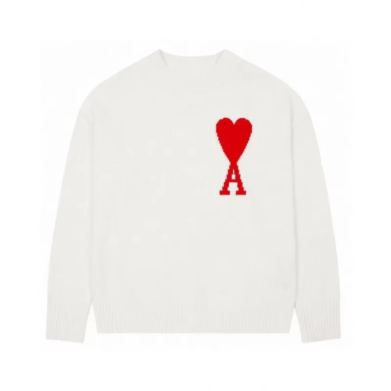 Pullover Sweater for Women Knitted with Love Letter Pattern Streetwear Style Sweater with Front Logo