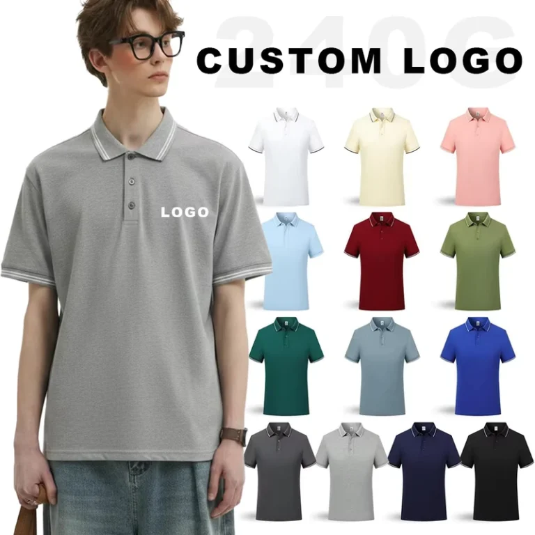 Pure-Cotton-Polo-Shirt-Custom-Logo-Short-Sleeve-T-Shirt-Summer-Work-Uniform-Advertising-Tops-Corporate-Cultural-Printed-Apparel