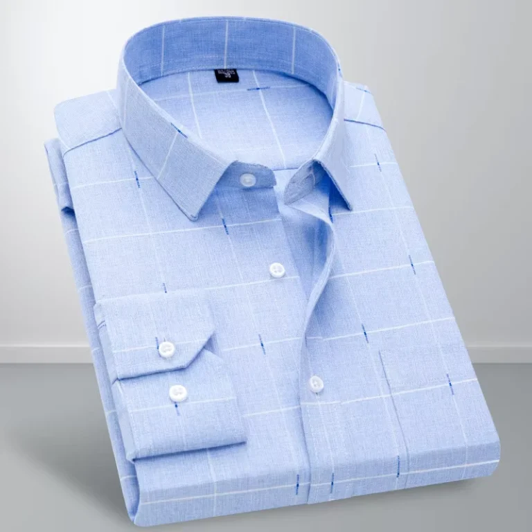 QFZ465-Non-ironing-Shirt-Men-Autumn-Casual-Large-Size