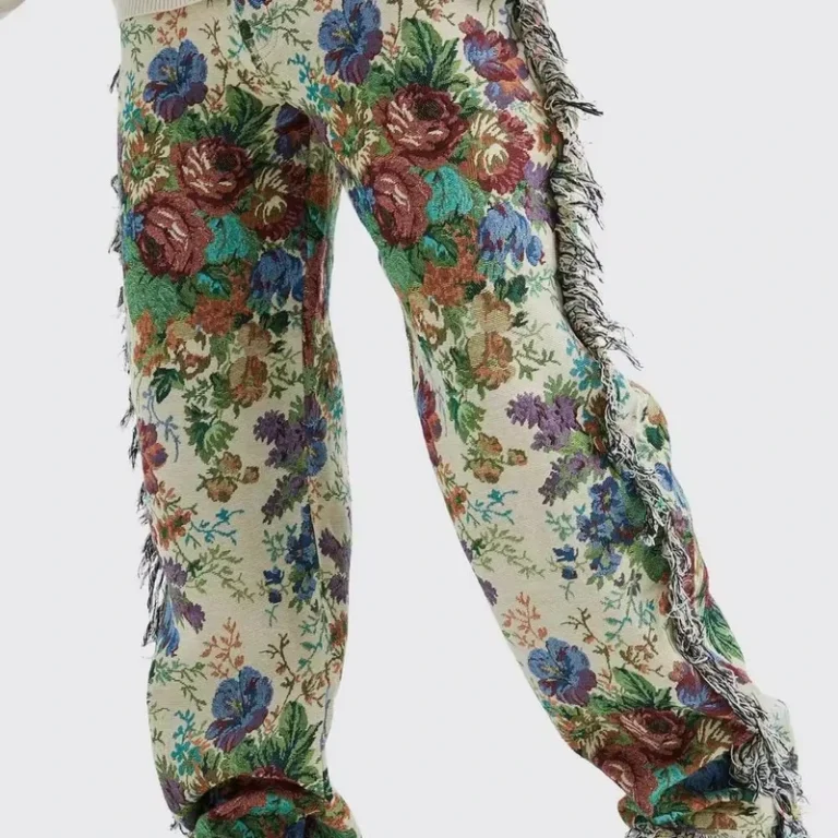 Quick-Customize-Designer-Tassel-Throw-Fringe-Woven-Jacquard-Tapestry-Trousers-Tapestry-Blanket-Pants