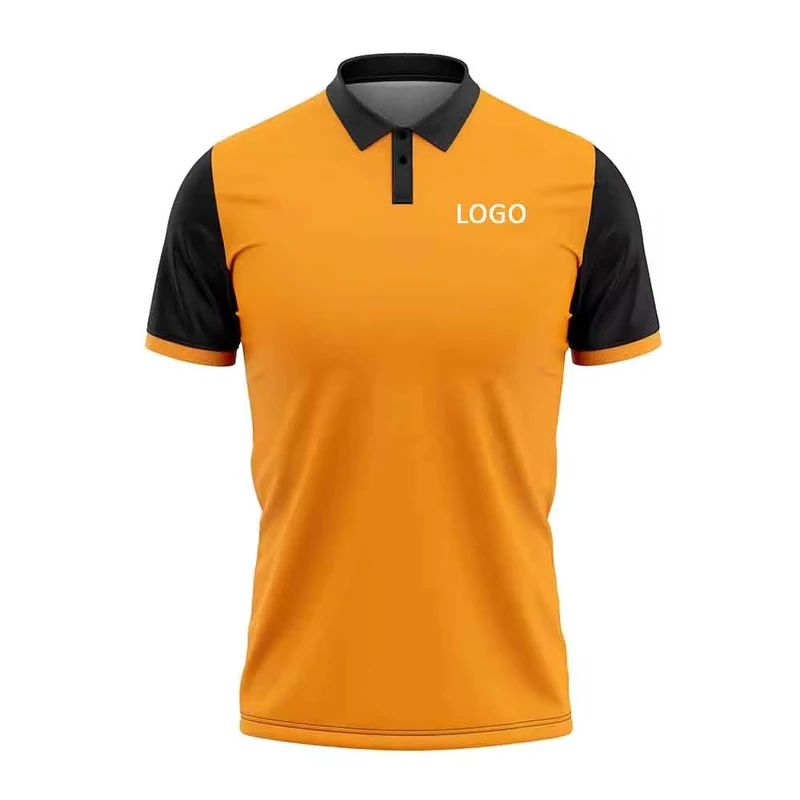 Quick Dry Breathable Men's Color Block Polo Shirt