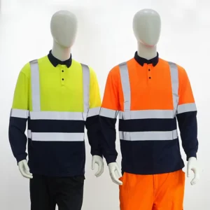 Quick-Dry Hi-Vis Reflective Safety Polo Shirt, Mining, Oil and Gas, Industrial, Construction, Traffic, Road Work