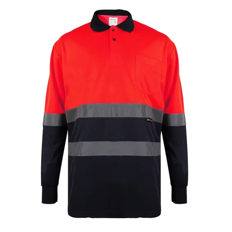 Quick-Dry-Long-Sleeve-Hi-Vis-Polo-T-Shirts-Night-Reflective-Safety-Work-Clothing-for-Roadway-Use