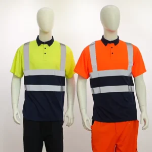 Quick Dry Mesh Mining Construction Coal Oil Work Workwear High Visibility Reflective Strips Worker Uniform Hi Vis Safety Shirts