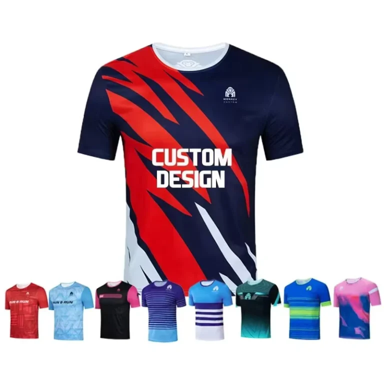 Quick-Dry-Printing-Summer-100-Polyester-Sublimation-Fitness-Sports-Shirt-For-Men