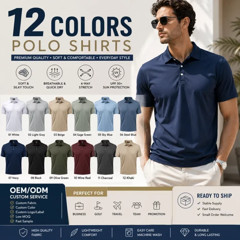 Quick-Dry-Slim-Fit-Performance-Knitted-Sporting-Plain-Soild-Color-Custom-Men-All-12-Colors-Polo-Shirts-With-Embroidery-Logo