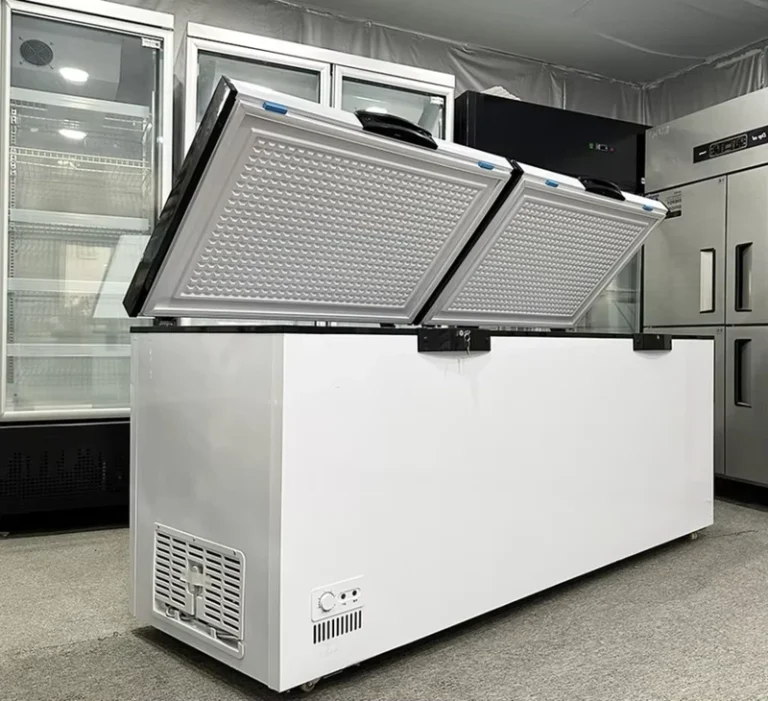 Quick-Freezing-Technology-Commercial-Chest-Freezer-Digital-Control-Adjustable-Shelves-Long-Lasting-Freshness-for-Supermarket