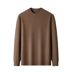 RCX Manufacturer Winter Knitted Thin Breathable Cozy Baggy Fluffy Plain Fashionable Crew Neck Sweater Men