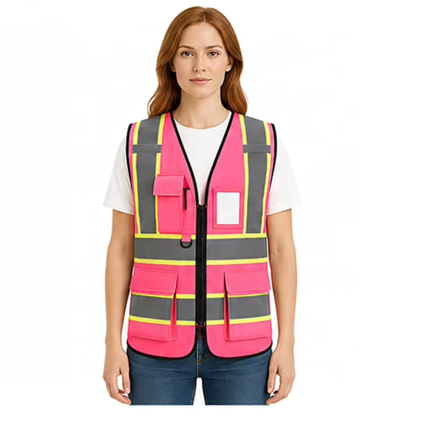 Ready-to-Ship-ANSI-Class-2-Hi-Vis-Construction-Safety-Vest-Reflective-Multi-Pockets-Adjustable-Work-Vest-1