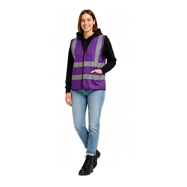 Ready to Ship ANSI Class 2 Hi Vis Security Safety Vest Reflective Adjustable Guard Vest