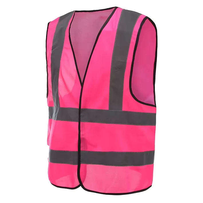 Ready to Ship ANSI Class 2 Hi Vis Vest Reflective Multi Pockets Adjustable for Construction
