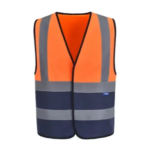 Ready to Ship ANSI Class 2 Hi Vis Vest Reflective Multi Pockets Adjustable for Construction