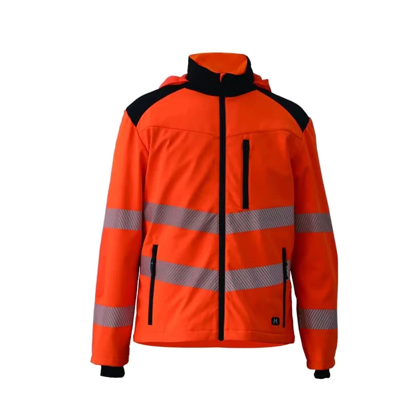 Recycled Softshell Jacket Waterproof Working Clothing Safety Reflective Jacket Uniform Workwear