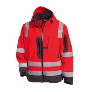 Red Jacket Workwear Hi-vis Reflective Safety Warm Flight Jacket