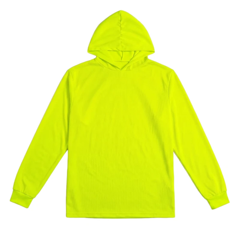 Red Yellow Orange Navy White Gray Multi Color Safety Shirt Outdoor Long Sleeve Elegant Polyester Safety Hoodie