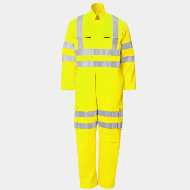 Reflective-100-Cotton-Waterproof-Customizable-Hi-vis-Mens-Coveralls-Work-Uniform-ANSI-Class-3-EN-ISO-20471-Class-3-for-Miners