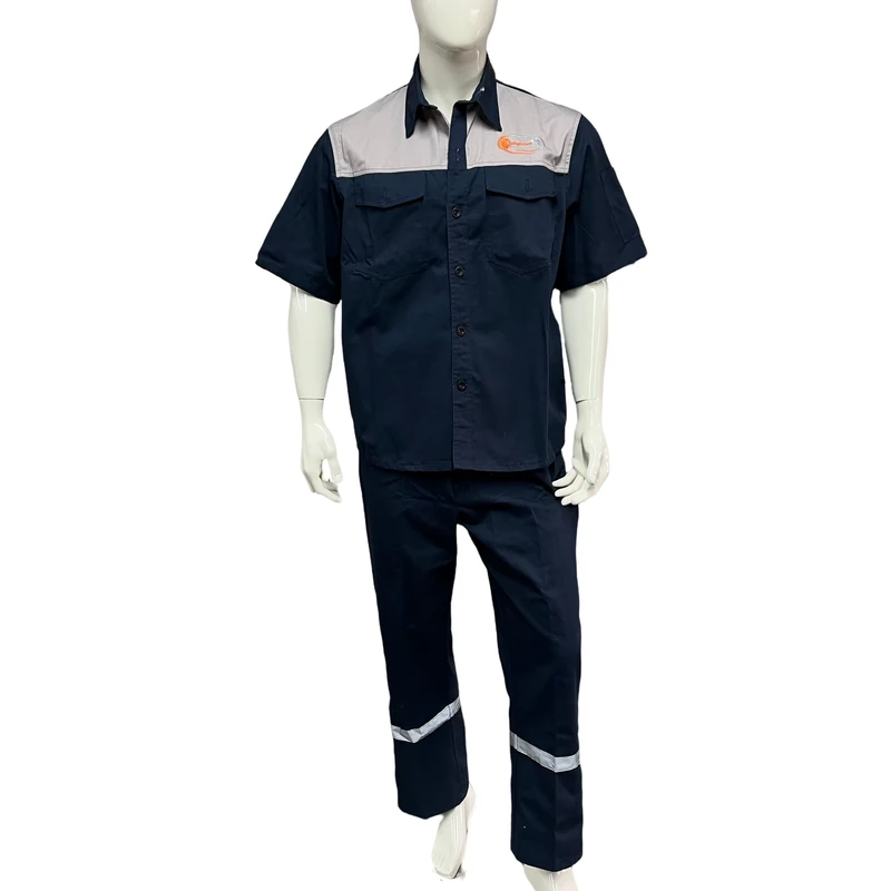 Reflective Fashionable Cotton Clothes Cleaning Safety Construction Workwear for Labor