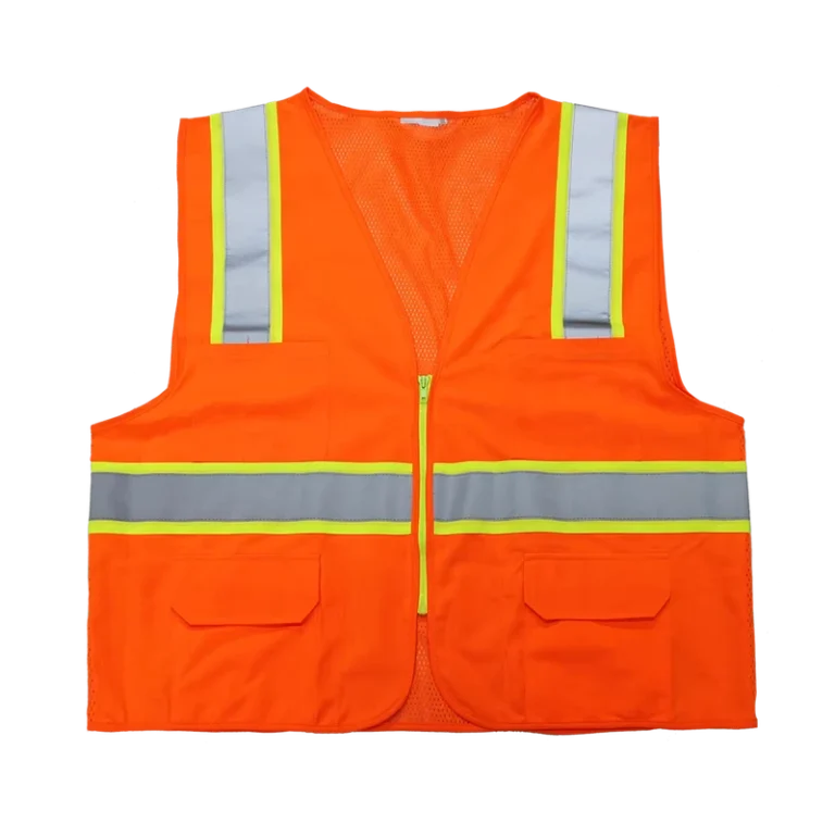 Reflective-Fluorescent-Hi-Vis-Safety-Vest-for-Road-Construction-Workers
