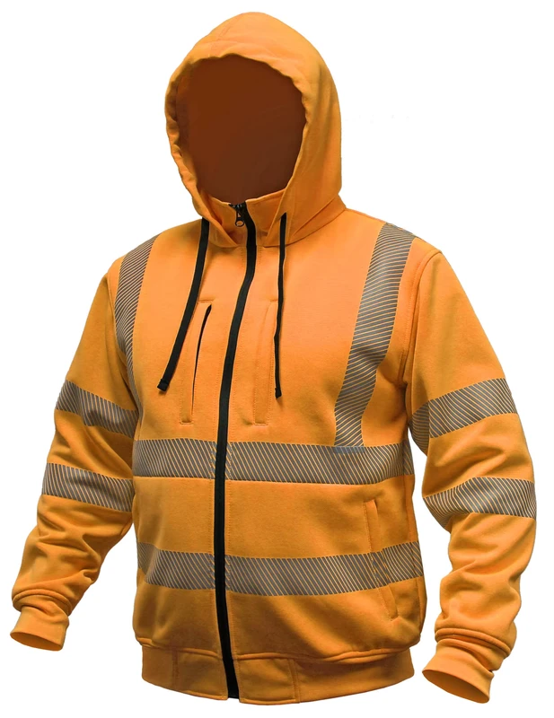 Reflective Hi Vis Knitted Workwear Jacket for Factory Safety Use