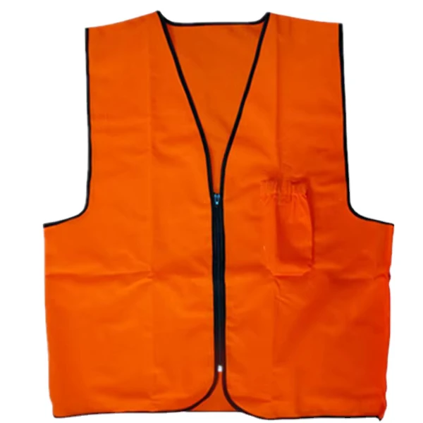 Reflective Hi-Vis Pink Polyester Vest Without Tape