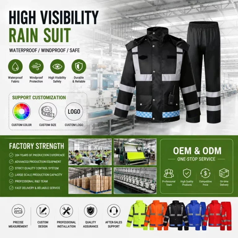 Reflective-High-Visibility-Waterproof-Raincoat-Jacket-and-Pants-for-Railway-Airport-and-Construction