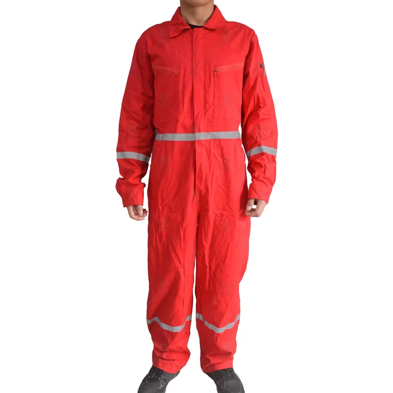 Reflective Protective Workwear Work Uniform Construction Safety Work Coverall Polyester Cotton Customized Logo
