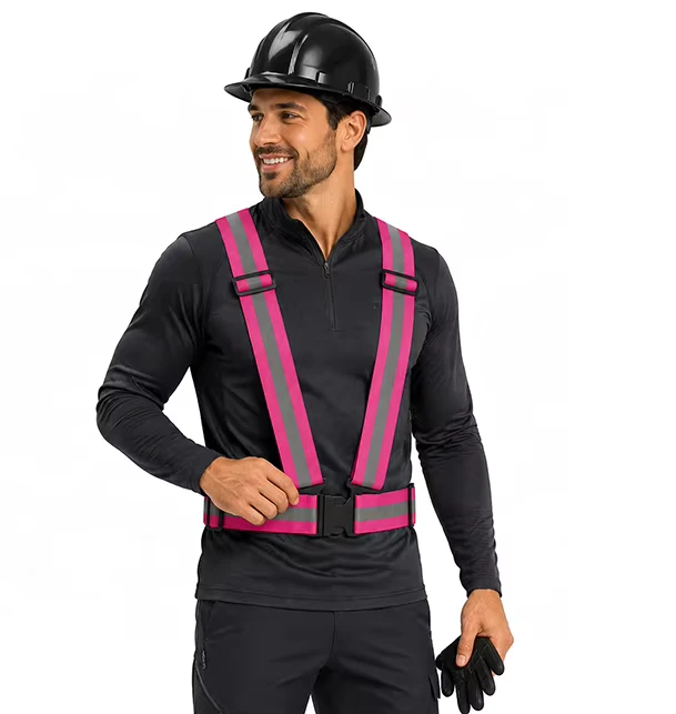 Reflective Running Belt Safety Vest One Size