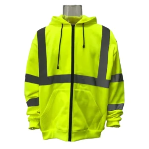Reflective Safety Clothing Insulated Men’s Parka Reflector Jacket Winter Work Wear Hi Vis Clothing