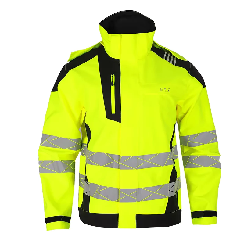 Reflective Safety Clothing Mens Protective Outerwear HI-VIS FR Winter Jacket