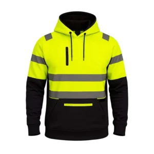 Reflective Safety High Visibility Hoodie Long Sleeve Hi Vis Hoodie for Workers Surveyors