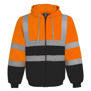 Reflective Safety Jacket Hi Vis Workwear Men Waterproof Breathable for Construction Road Traffic Night Work