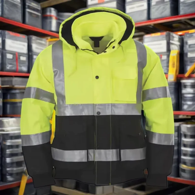 Reflective-Safety-Jackets-300D-Ribstop-With-PU-Coated-Reflective-Work-Hi-Vis-Jacket
