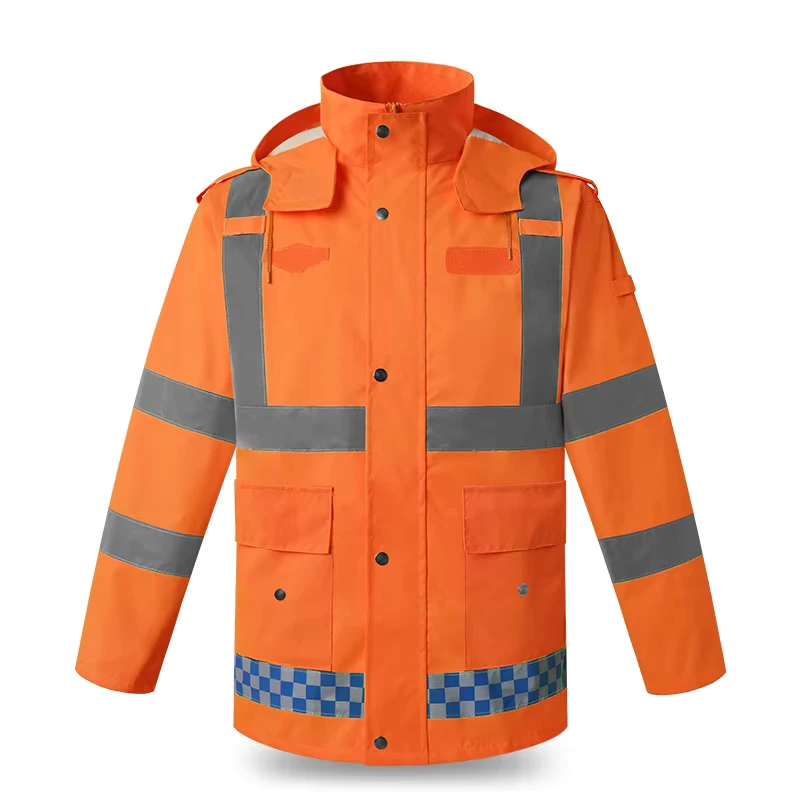 Reflective Safety Traffic Uniforms Workwear Construction Hi Vis Work Jacket