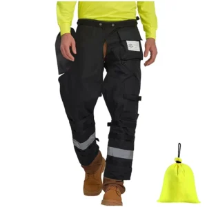 Reflective Safety Work Trousers Hi Vis High Visibility Pants with Reflective Tape Durable Polyester Workwear for Road Workers